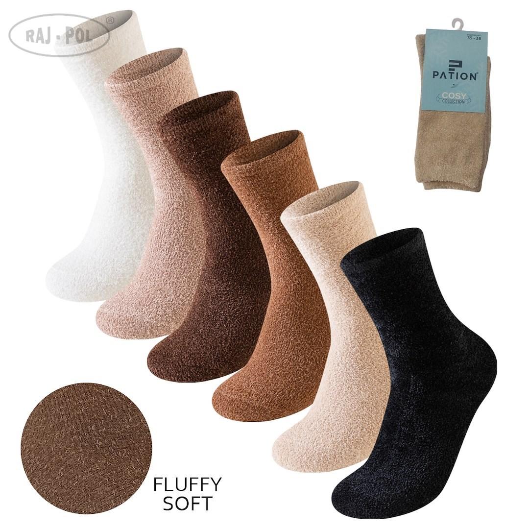 Skarpeta damska fluffy soft w25-14 757008, 757015