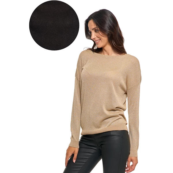 Sweter damski lekko połyskujący bds3500-002