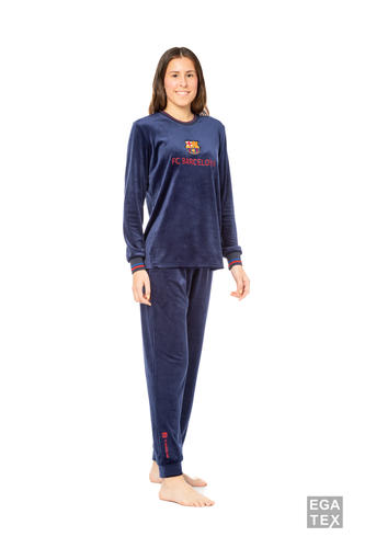 Komplet damski welur 232008 fc barcelona