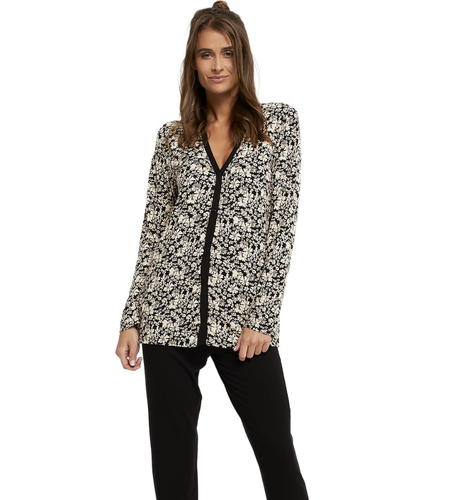 Abisynia piżama damska długi rękaw, długie spodnie