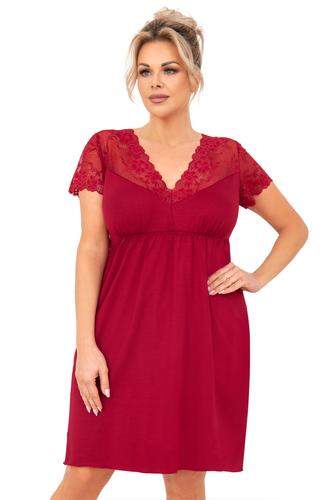 Koszulka damska nocna z koronką - livia plus size