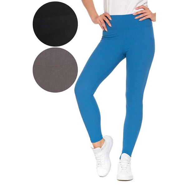 Legginsy damskie w prążek rdl1500-014