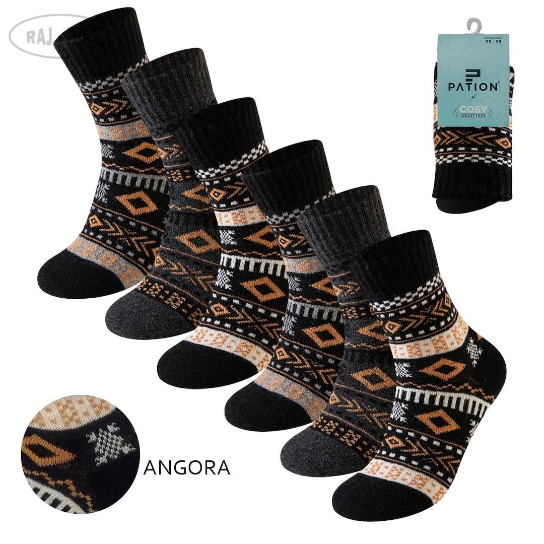 Skarpeta damska angora design w25-17 757060, 757077