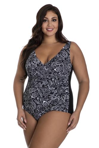 Jednoczęściowy kostium kąpielowy wyszczuplający z usztywnianymi miskami 512