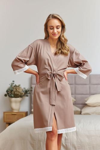 Szlafrok damski sww.7461 beige wl26