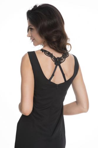 Ramiączko blush czarne - linia lady boss