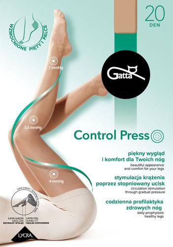 Komfortowe rajstopy Gatta Control Press 000.47T o działaniu kompresyjnym