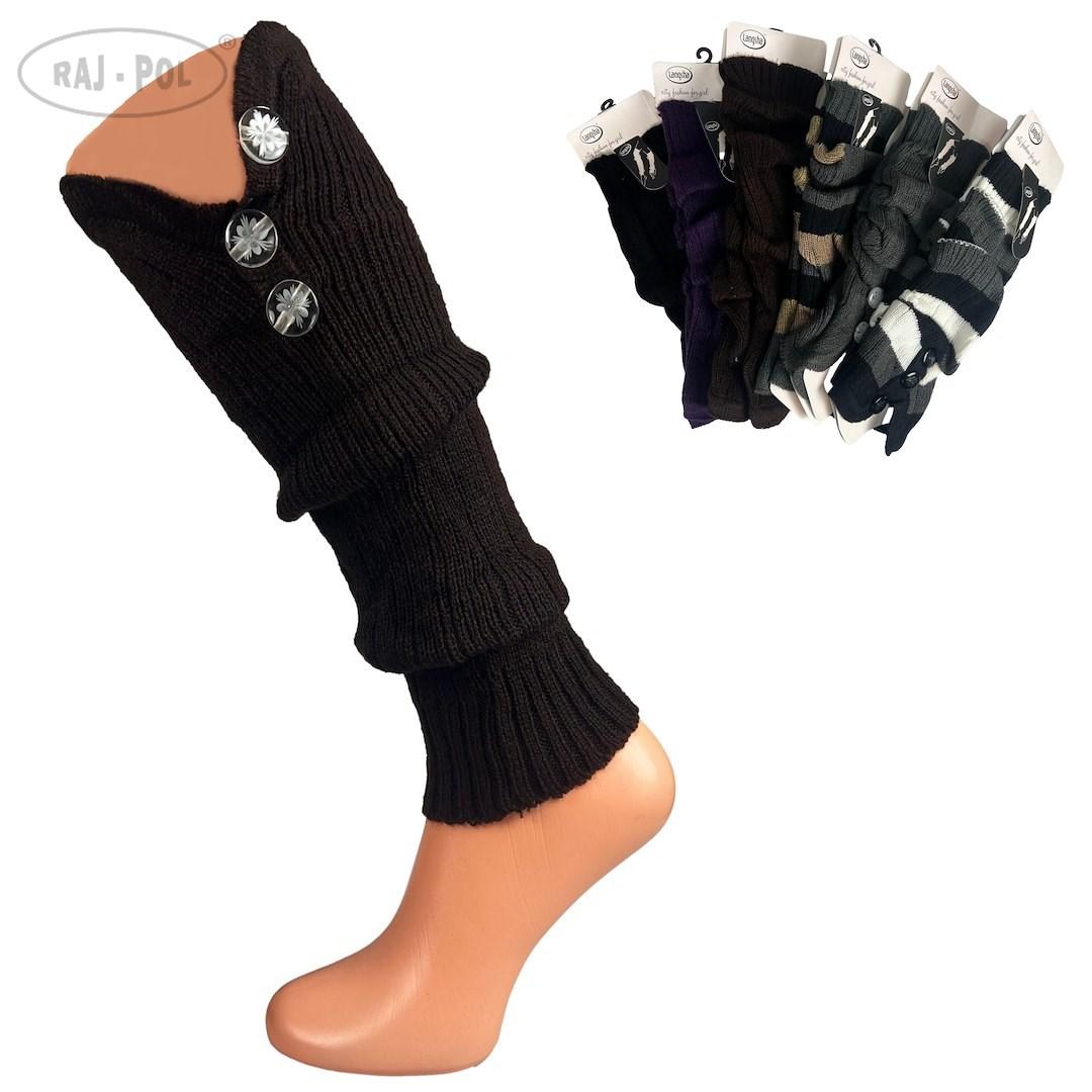Damskie ocieplacze do nóg leg warmer 12-par