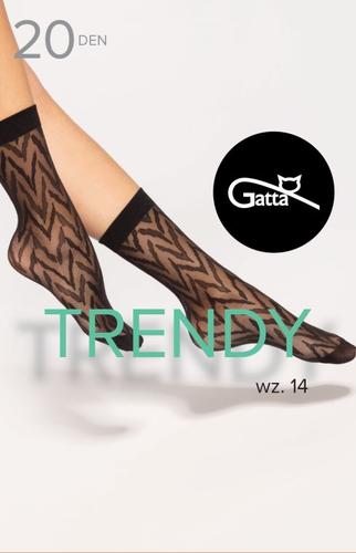 Trendyline socks -  skarpetki damskie wzorzyste 20 den 000.96t - trendy 2025