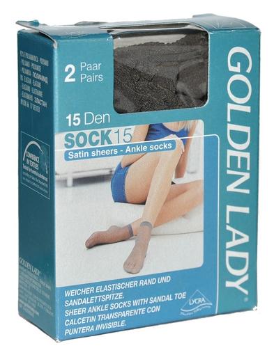 Godlen lady skarpetki sock 15 den satin sheers – ankle socks