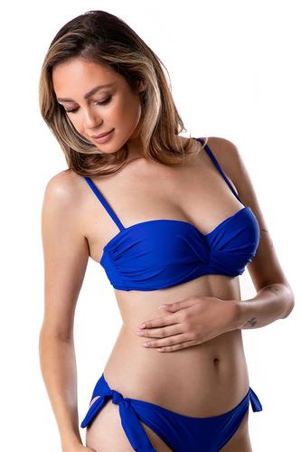 Biustonosz kąpielowy bardotka usztywniana góra stroju kąpielowego 114b