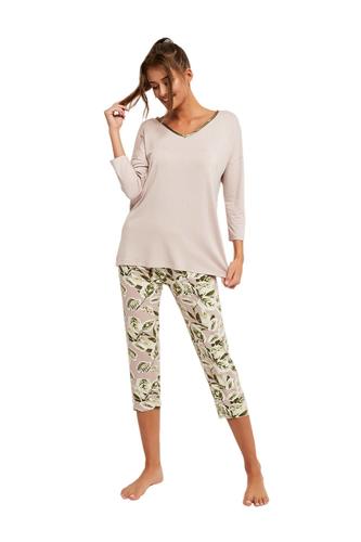 Piżama damska indonezja 3/4 rękaw, 3/4 spodnie