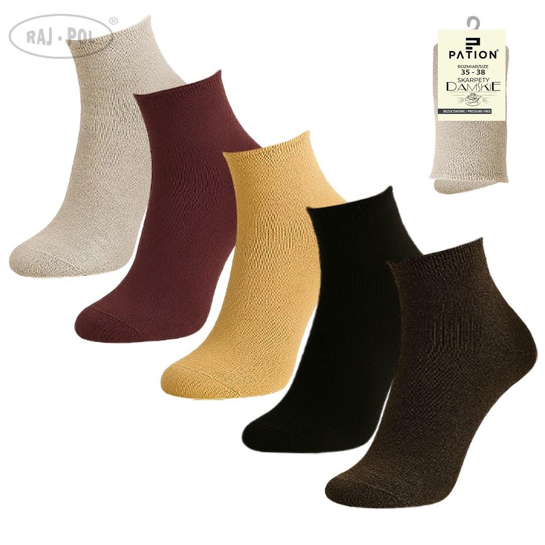 Skarpety damskie bezuciskowe pation d-2515b 754298, 754304