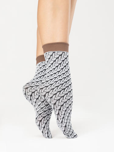 G1136 cute knit skarpetki 40 den