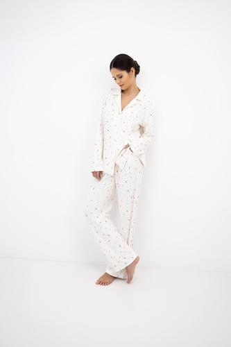Piżama valerie długie rękaw  xs-2xl rozpinana
