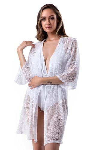 Ażurowa tunika plażowa pareo narzutka 209