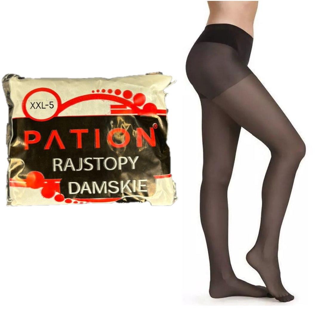 Rajstopy damskie czarne pation 737048, 737055, 737062, 737079
