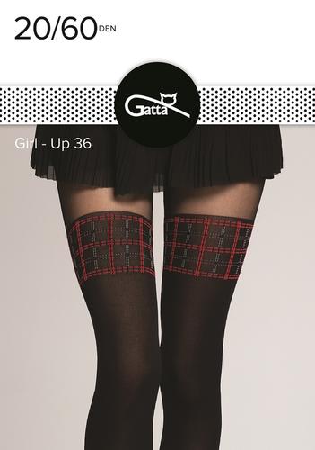 Girl-up - rajstopy damskie wzorzyste 40 den 000.584 - aw2021