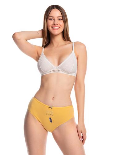 Bawełniane figi damskie Lama Bikini L-122bib-38 - Klasyczny krój