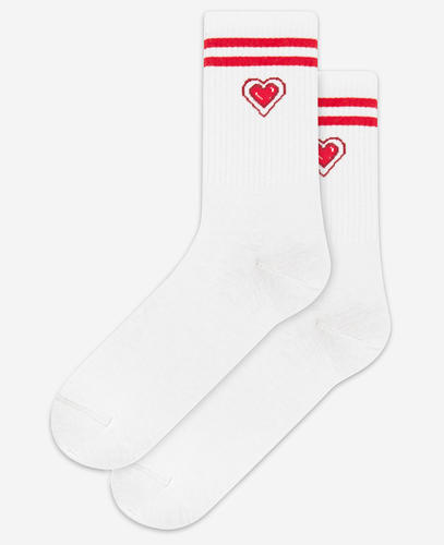 Skarpetki wzorowane walentynkowe u04.n56