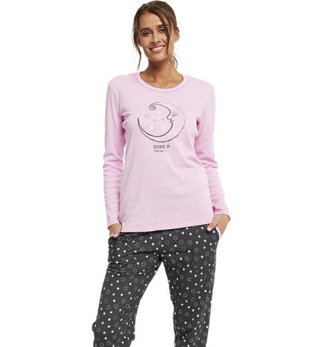 Antilia piżama damska długi rękaw, długie spodnie