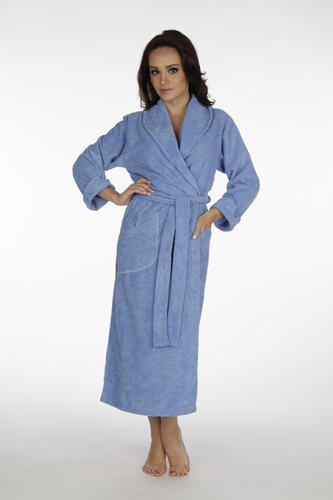 Szlafrok żakard długi kołnierz 868