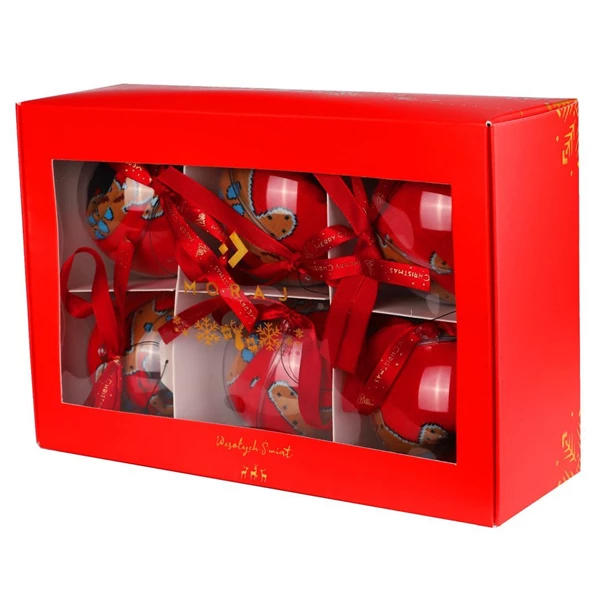 Świąteczne skarpetki na prezent w bombce w pierniki cmls600-003