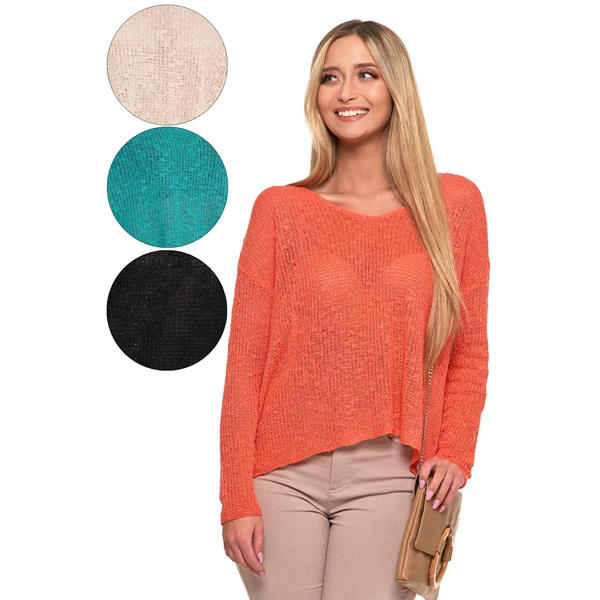 Sweter damski ażurowy bds3400-007