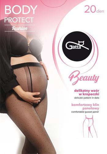Body protect fashion 01 - rajstopy ciążowe 20 den wzorzyste