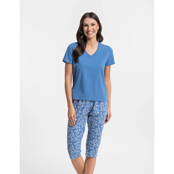 Piżama damska z nogawką 3/4 pdd3600-004