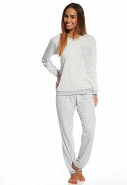 Piżama damska white bear 2 671/109, długi rękaw