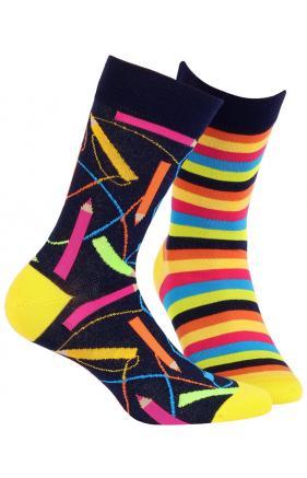 SKARPETKI WZOROWANE - FUNKY W94.N02
