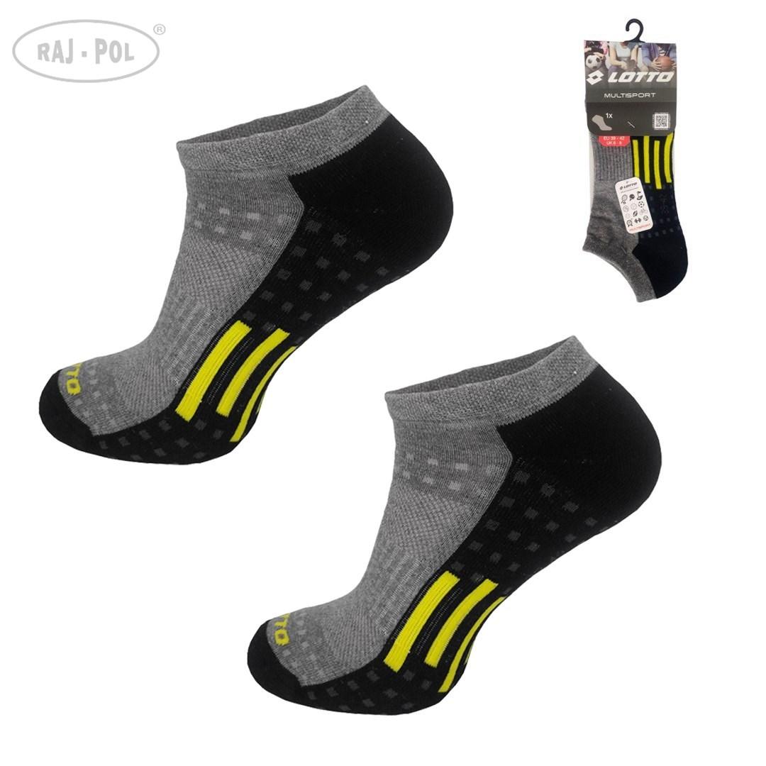 LOTTO / STOPKI MĘSKIE LOTTO CZARNY TIGER 43/46 1-PAK - www.anstel.pl