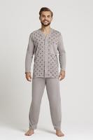 GUCIO / PIŻAMA MĘSKA ROZPINANA DŁ.R, DŁ.S, PM 07 4XL-5XL (348314) - www.anstel.pl