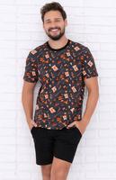 ITALIAN FASHION / PIŻAMA MĘSKA WESTERN KRÓTKI RĘKAW - www.anstel.pl