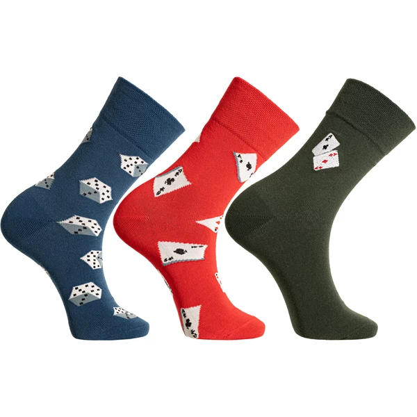 MORAJ / SKARPETKI MĘSKIE Z MOTYWEM KART I KOSTEK CML400-168 - www.anstel.pl