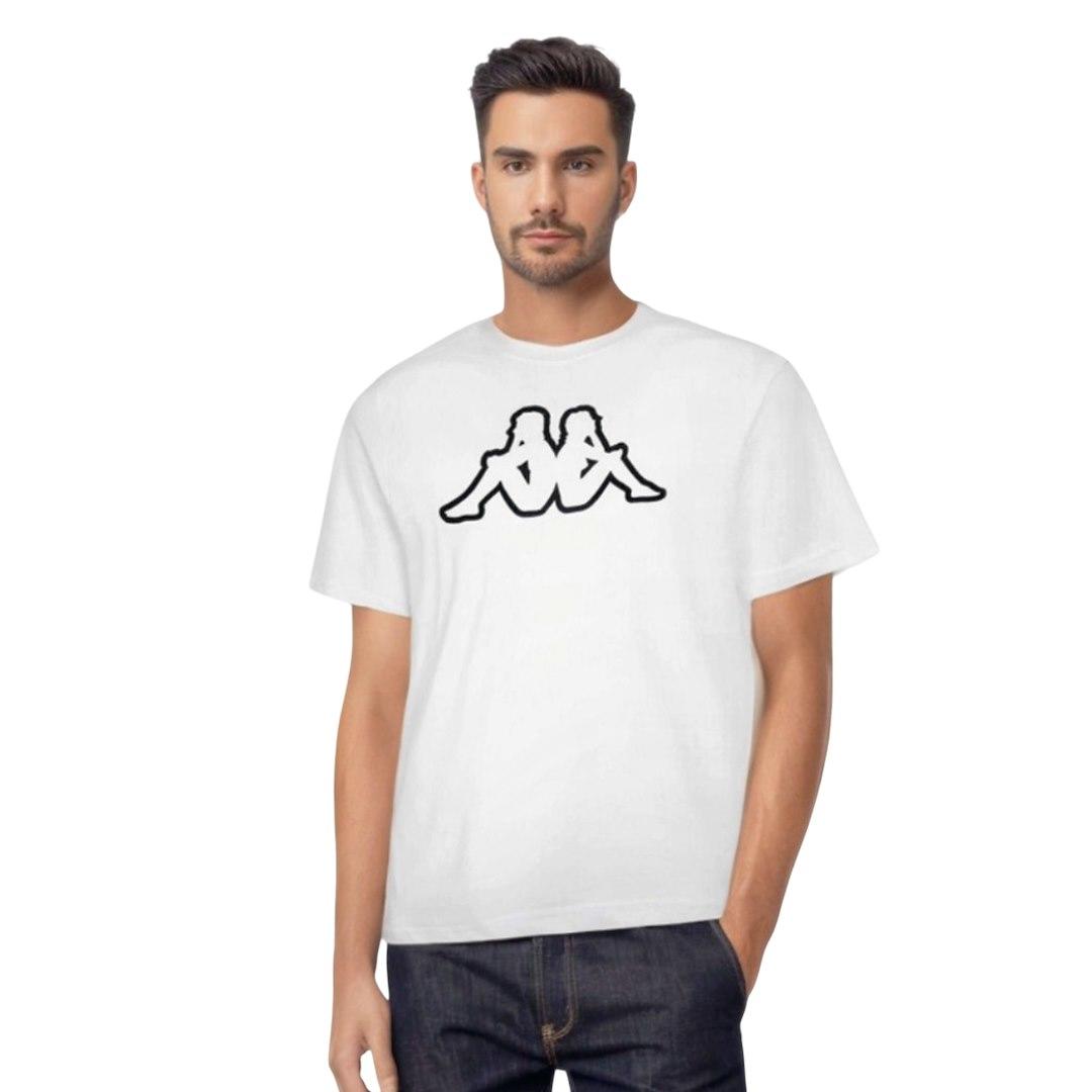 KAPPA / T-SHIRT MĘSKI BIG LOGO KAPPA 709389 BIAŁY 275186, 275216 - www.anstel.pl