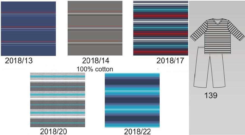 CORNETTE / PIŻAMA 139 PASKI - www.anstel.pl