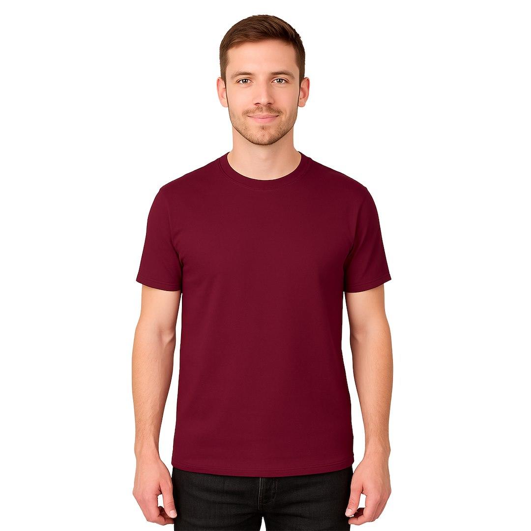 RAJ-POL / T-SHIRT MĘSKI PATION BORDOWY 727131 - www.anstel.pl