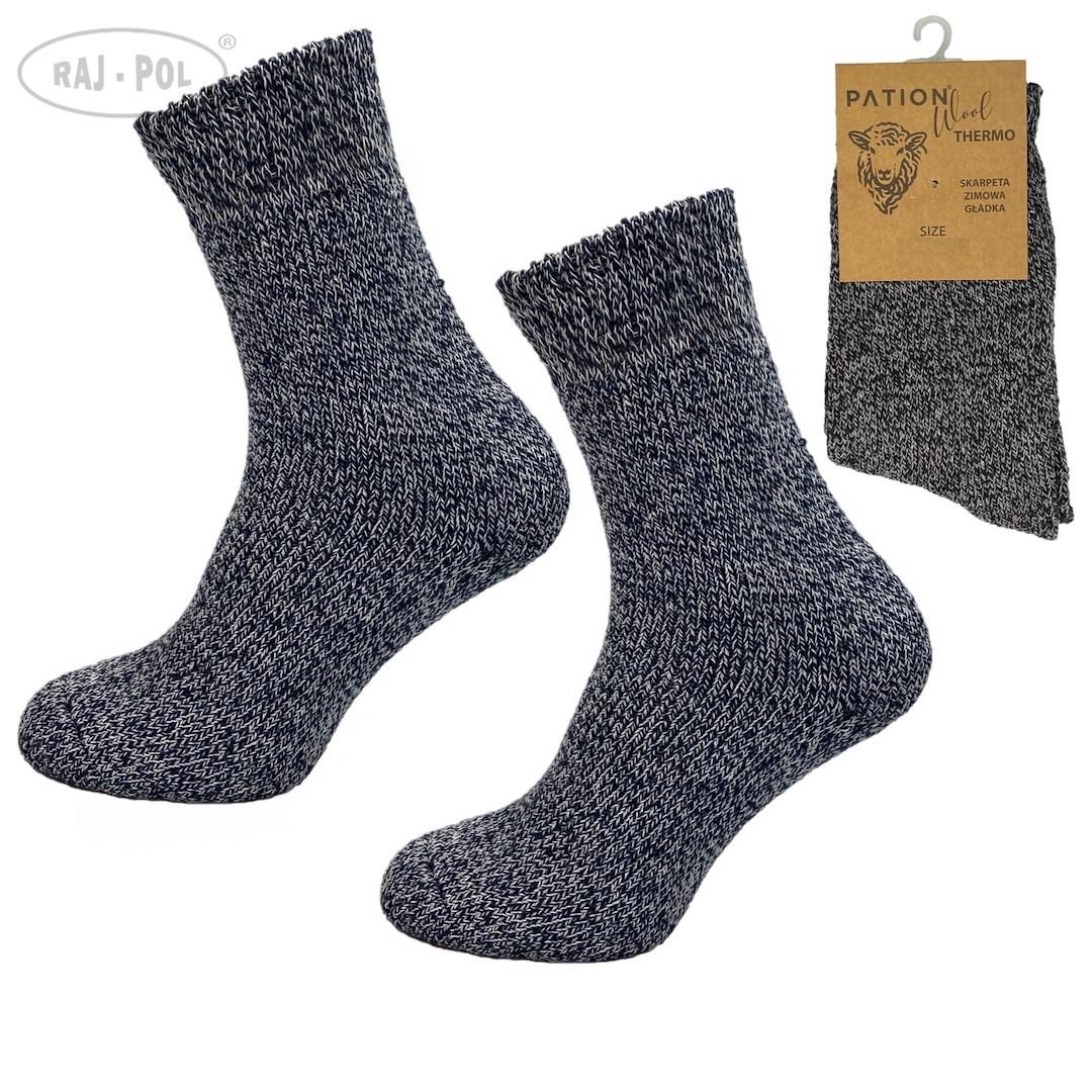 RAJ-POL / SKARPETY DAMSKIE WEŁNIANE GŁADKIE 734696, 734771, 734818 - www.anstel.pl