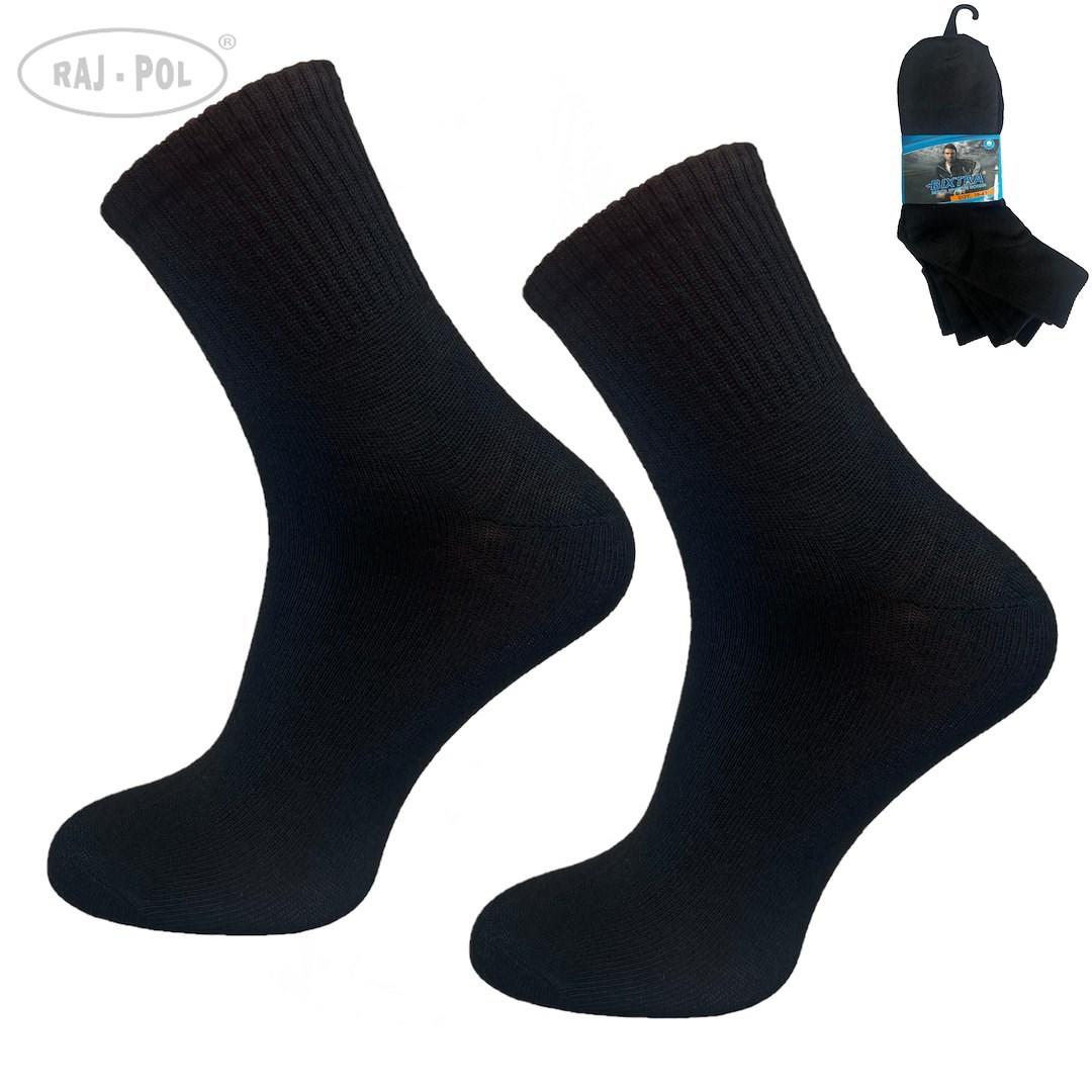 RAJ-POL / SKARPETY MĘSKIE SPORTOWE CZARNE 2215,  735686 - www.anstel.pl