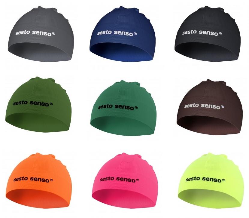SESTO-SENSO / CZAPKA TERMOAKTYWNA THERMO ACTIVE KOLOROWA SPORTOWA PRĄŻEK - 2023 - www.anstel.pl