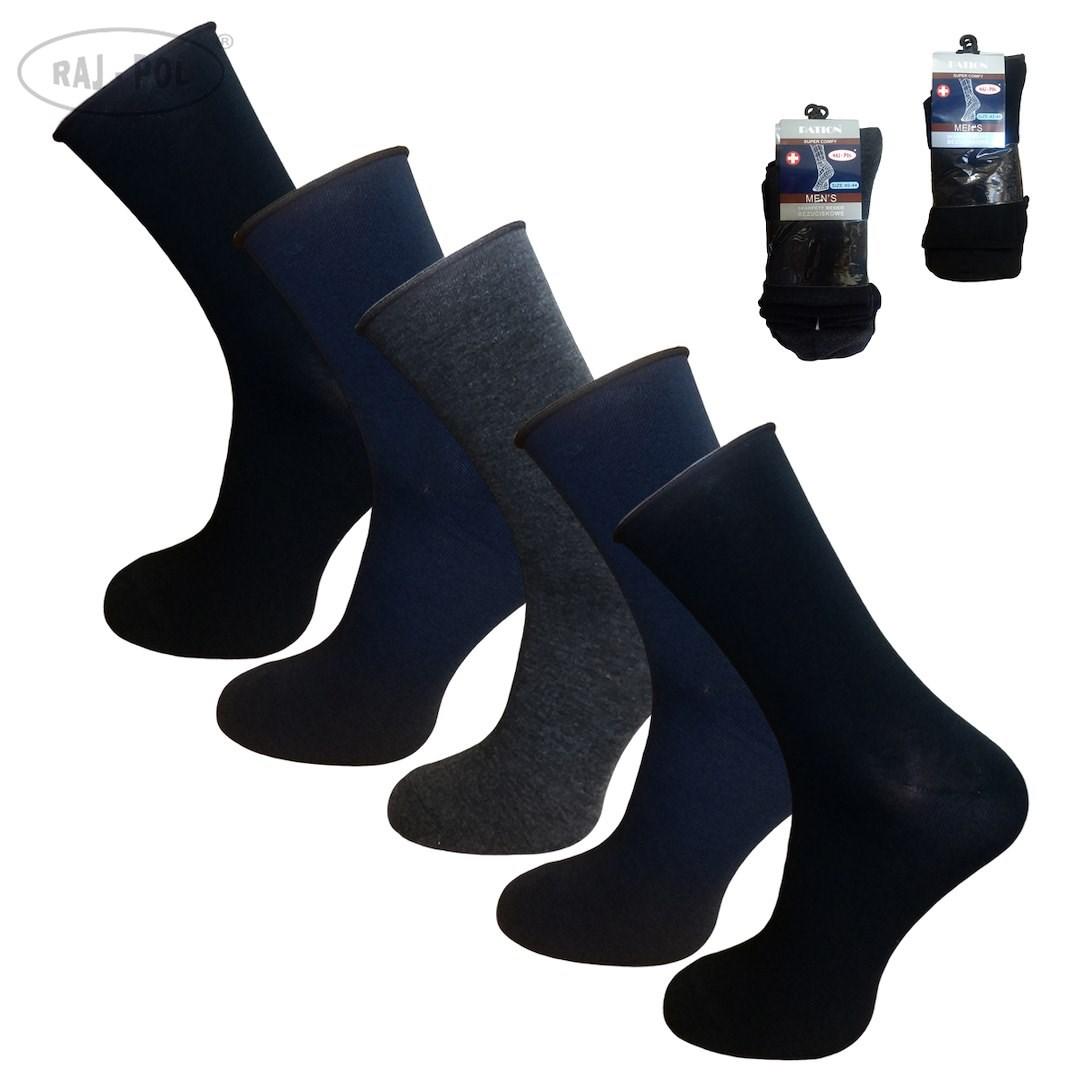 RAJ-POL / SKARPETY MĘSKIE BEZUCISKOWE RP727513 - www.anstel.pl