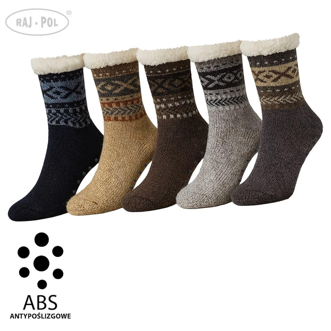 RAJ-POL / SKARPETY GÓRALSKIE MĘSKIE Z ABS 39-42/ 43-46 MODEL SH25-19 - www.anstel.pl