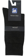 WOLA / WOOL - Skarpetki gładkie wełna PERFECT MAN - www.anstel.pl