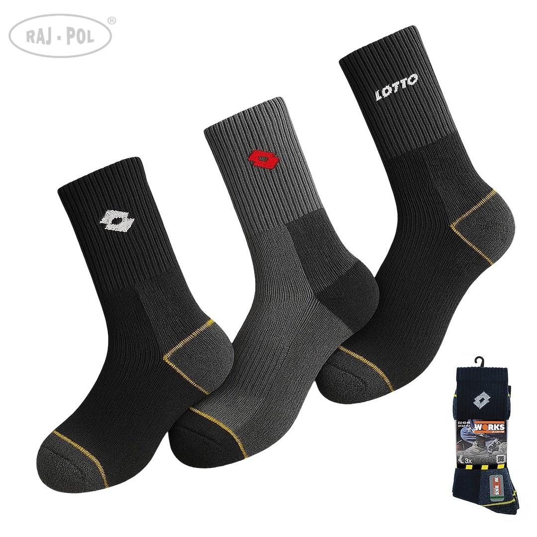 LOTTO / SKARPETY MĘSKIE LOTTO JOB_C 3-PAK 194844, 194851 - www.anstel.pl