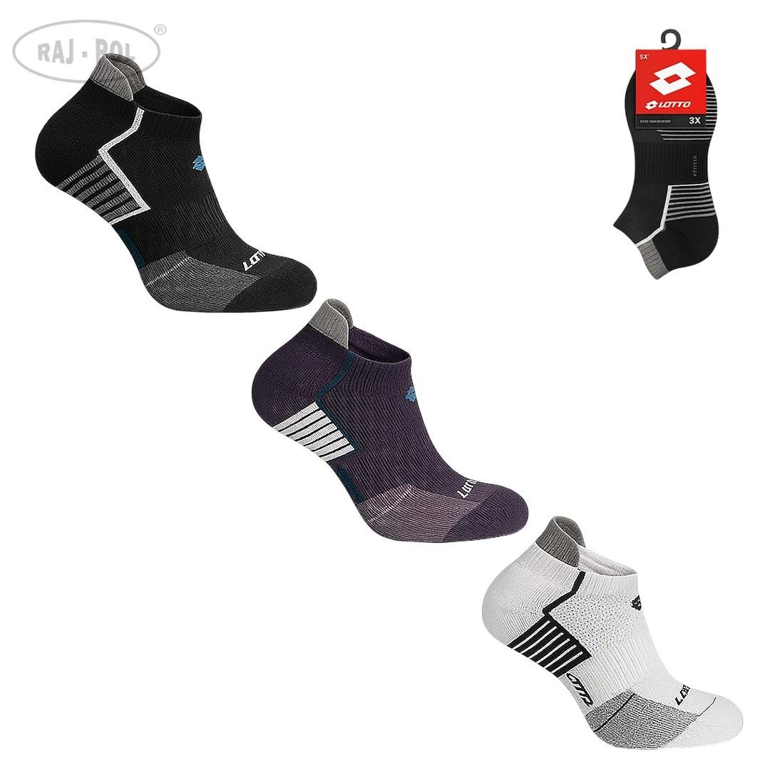 LOTTO / STOPKI MĘSKIE LOTTO RUNNING4 3-PAK 427027, 427034 - www.anstel.pl