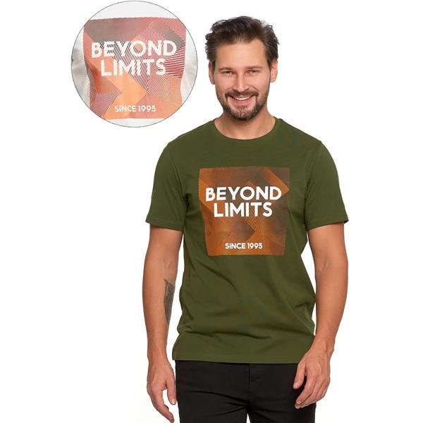 MORAJ / KOSZULKA MĘSKA T-SHIRT BAWEŁNIANY Z NADRUKIEM OTS1800-603 - www.anstel.pl