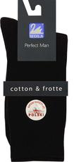 WOLA / SKARPETKI GŁADKIE FROTTE PERFECT MAN - Z FROTTE W STOPIE U94011 - www.anstel.pl