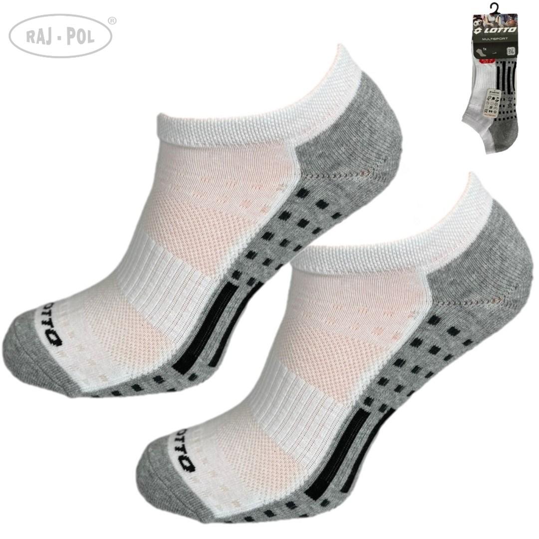 Stopki męskie lotto biały tiger 43/46 1-pak